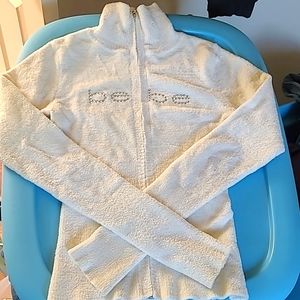 BEBE zip up sweater
